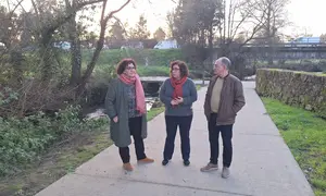 Confluencia r&iacute;os Mi&ntilde;or e Zam&aacute;ns