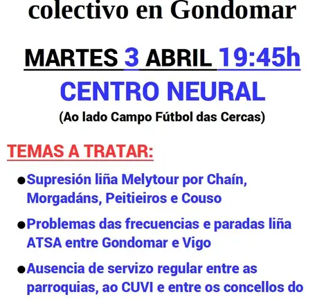 AsambleaAberta TransportePublicoColectivoGondomar